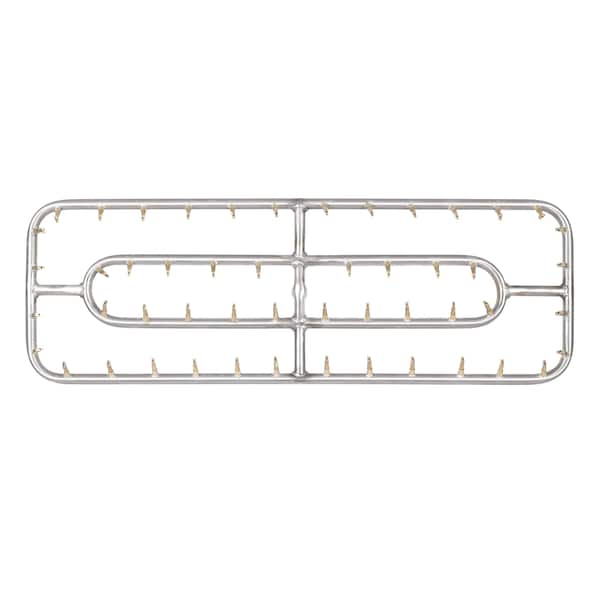 The Outdoor Plus 60 x 12 Stainless Steel Double Rectangle Bullet Burner OPT-BDRTSS6012 - main